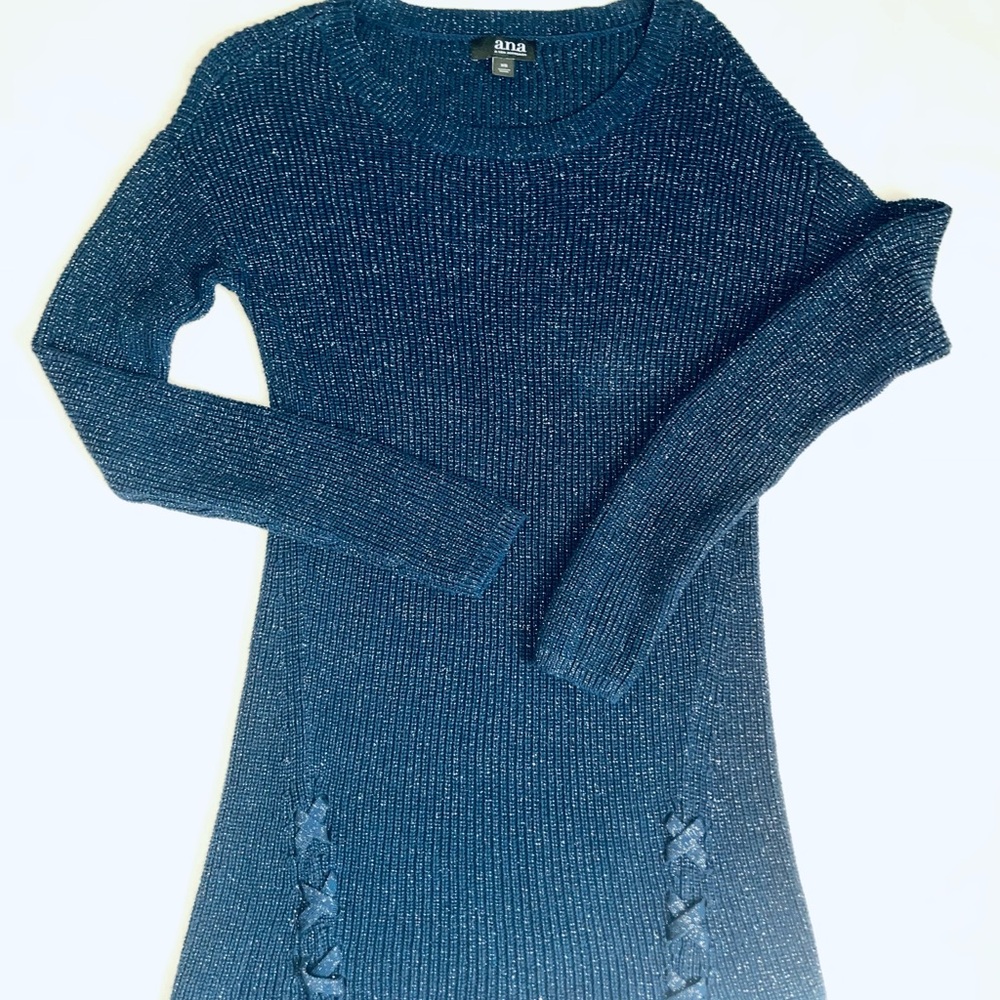 a.n.a. Blue Long Sleeve‎ Dress